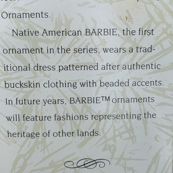 BARBIE Native American ornament 1996 with box - Picture 14 of 14